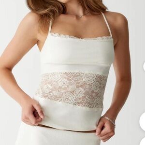 Frankie’s Bikinis Lace Cami Top